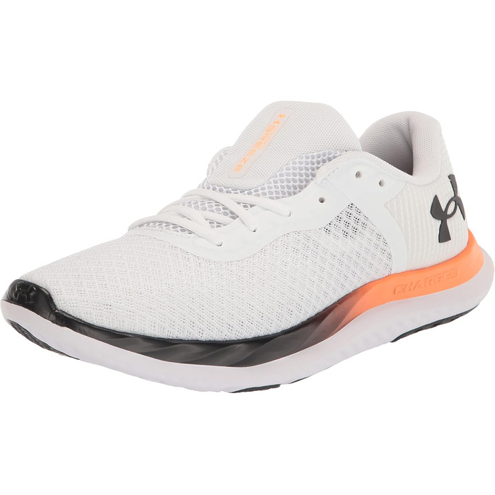 Чоловічі бігові кросівки Under Armour Charged Breeze (45 EU, білий, помаранчевий, чорний)