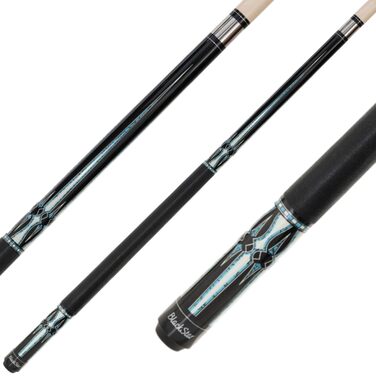 Білярдний кий Winsport Pool Blackstar, 147 см, наконечник 12.5 мм, швидкознімний замок, чорний