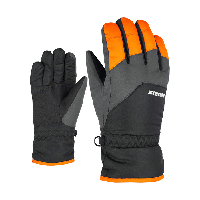 Дитячі гірськолижні рукавички Ziener Lando Glove Junior для зимових видів спорту, помаранчеві