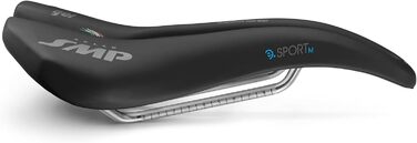 Унісекс велосипедне сідло SMP E-Sport Medium Gel, 273x140 мм, чорне, для дорослих