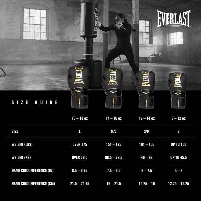 Боксерські рукавички Everlast Elite 2 жіночі, чорні/золоті, 8oz