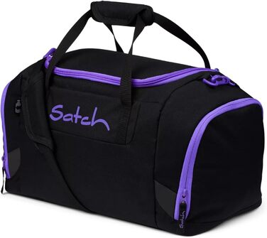 Спортивна сумка satch 25 л з вологовідділенням, відділом для взуття, фіолетово-чорна