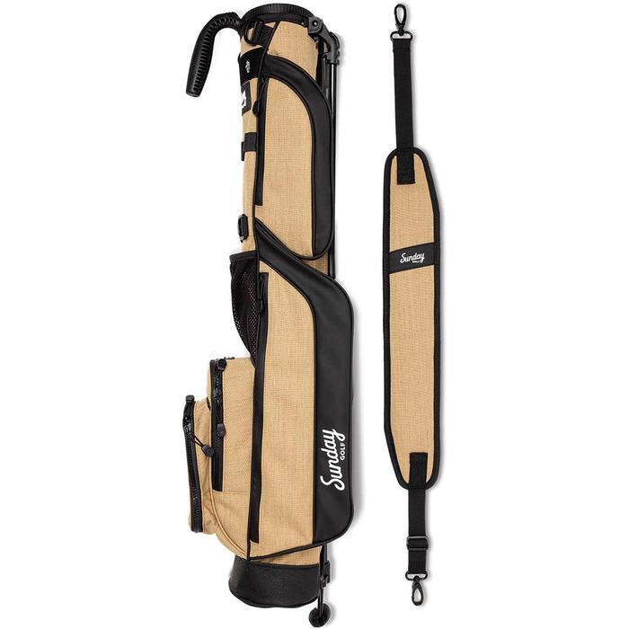 Гольф сумка Sunday Loma: легка сумка з ременями та стійкою – для пітч-н-пут, Par 3 та Executive курсів, 79 см (Sandstein)
