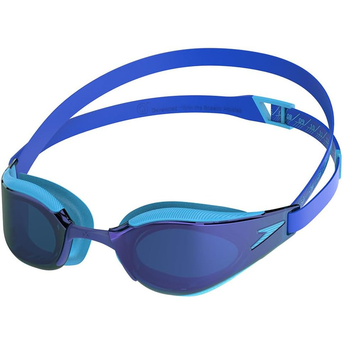 Дитячі окуляри для плавання Speedo Fastskin Hyper Elite з дзеркальними лінзами, сині, універсальний розмір