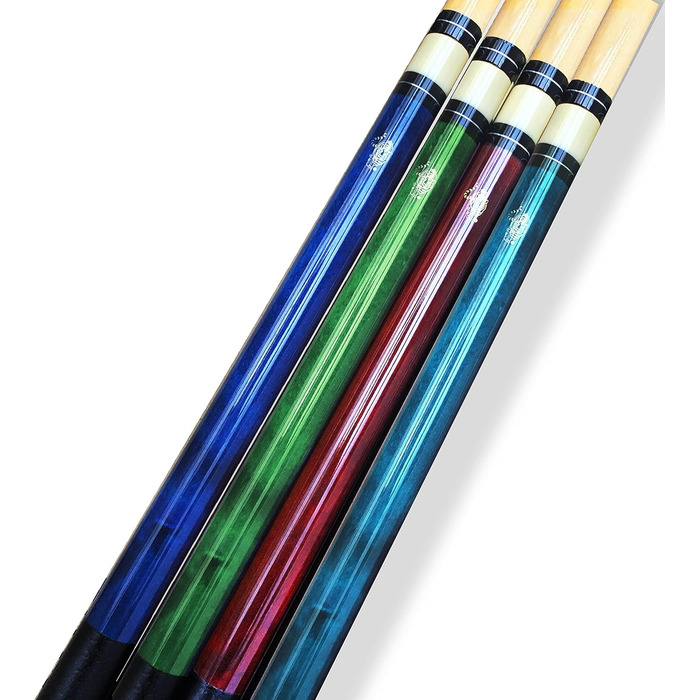 Набір з 4-х київ для більярду 'Tai ba cues', 58'', канадський клен, наконечник 13mm, вага 19oz-20oz, професійний