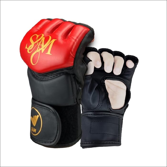 Професійні MMA рукавички S&M Logistik для тренувань, спарингів та бойових мистецтв, штучна шкіра, розмір L