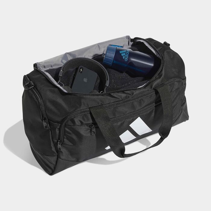 Спортивна сумка adidas Unisex Training Defender Duffle Bag Small, чорна з білим