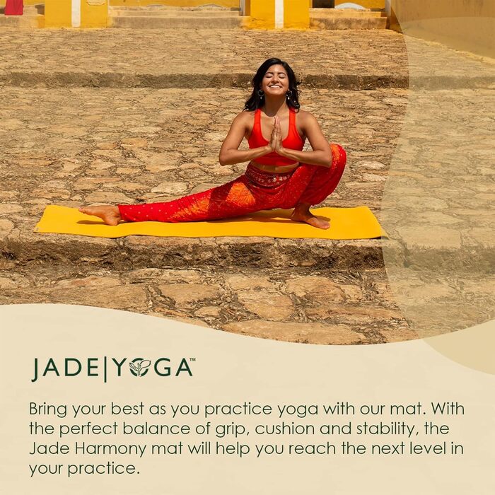 Килимок для йоги JADE YOGA Harmony з підвищеним зчепленням