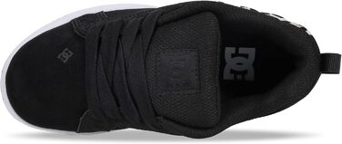 DC Shoes кросівки Court Graffik для жінок, білий, рожевий, блакитний (36 EU), чорний дизайн з леопардовим принтом