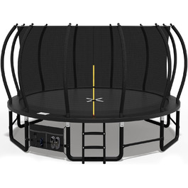 Батут Devoko Outdoor Ø228/305/366/427 см, сертифікат GS, посилені бічні перекладини, стабільний, міцний та надійний 427 x 427 x 265 см