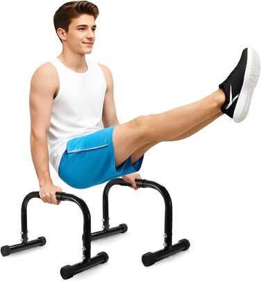 Паралелетки для віджимань та висіння, фітнес обладнання для дому та вулиці, Heavy Duty, протиковзаюча поверхня