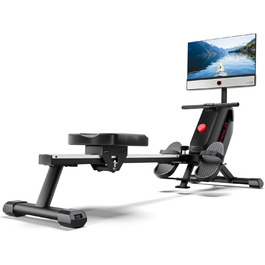 YESOUL R1 Plus: Гребний тренажер для дому з 21.5' FHD екраном, 360° обертанням, магнітним опором та 100 рівнів навантаження