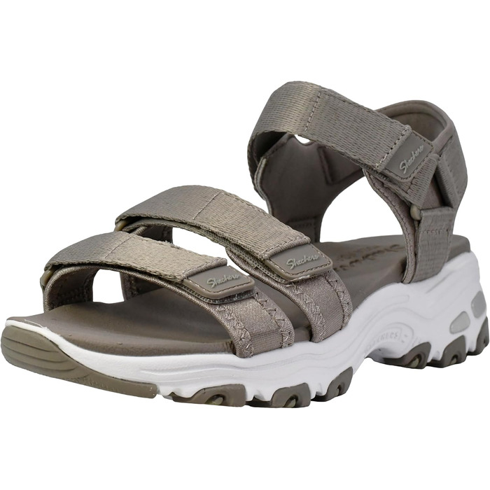 Сандли Skechers D'lites-Fresh Catch на підборах (40 EU, Тауп)