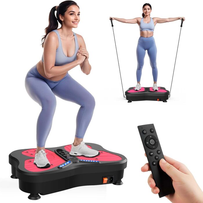 Віброплатформа для фітнесу Rüttelplatte: тренування вдома, лімфодренаж, до 180 кг, 200 швидкостей для жінок та чоловіків