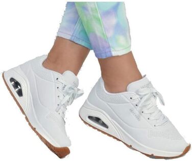 Жіночі кросівки Skechers UNO Stand ON AIR, білі (WHT), матеріал Durabuck, розмір 37 EU