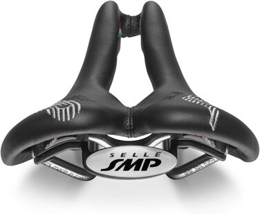 Велосипедне сідло SMP DYNAMIC з нержавіючими рейками, чорне, 28x15x8 см
