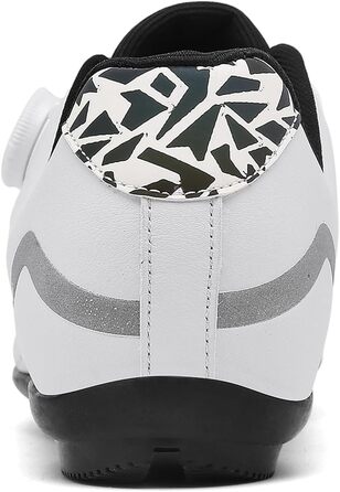 Велотуфлі Lock-Free для шосе та MTB: дихаюча внутрішня підкладка, система шнурівки, білі, 40 EU