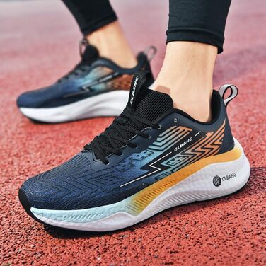 Кросівки для бігу та повсякденного носіння: чоловічі та жіночі, легкі, дихаючі, для фітнесу, тенісу, розмір 35-45, чорний колір