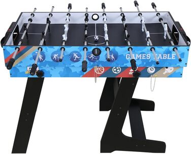 HLC 5-в-1 Багатофункціональний стіл для ігор: пінг-понг, хокей на повітрі, більярд, баскетбол, кікер