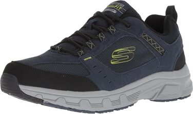 Чоловічі кросівки Skechers Oak Canyon Consistent Winne з технологією Hands Free, 39.5 EU, Navy, шкіра, Pu, сітка, оздоблення лайм