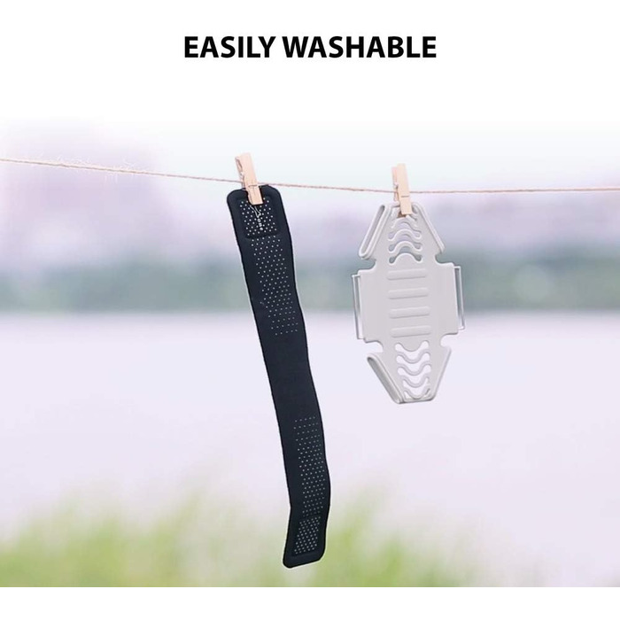 Спортивний браслет на руку BONE для iPhone та Samsung, універсальний, чорний, L (25-40 см)