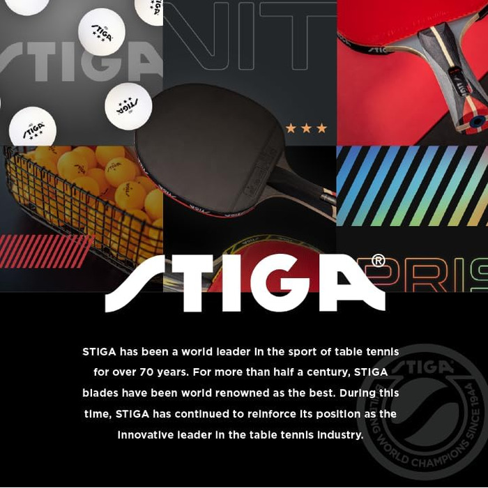 Пін-понг лопатка STIGA Phoenix: 5-шарів, надлегка, губка 2 мм, флатова ручка, для змагань та сім'ї