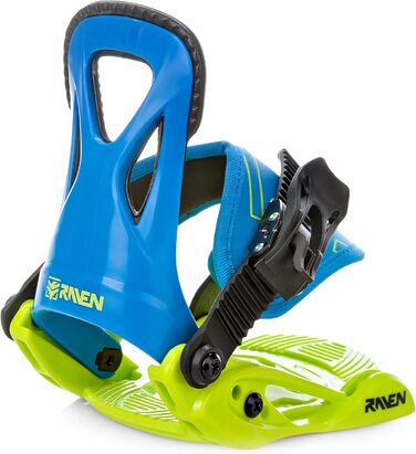Сноубордичний комплект RAVEN: сноуборд Bang Junior + кріплення Raven s230 Black або s160 Junior Blue/Lime 90cm + s160 Blue/Lime XXS