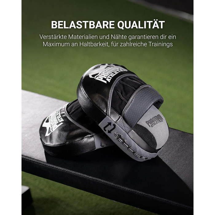 Набір боксерських подушок Phantom Athletics Pratzen - 2 шт. чорний/сірий