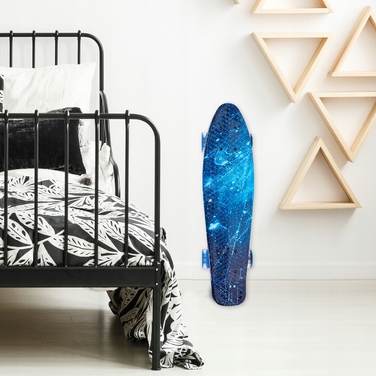 Дитячий скейтборд FISZKA Drift 56 см зі світловими LED-колесами, дизайн 