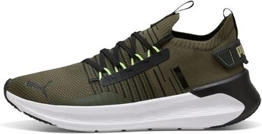 Кросівки PUMA Softride Symmetry Fuzion для бігу по вулицях, 42 EU, Dark Olive/Puma Schwarz/Fizzy Light