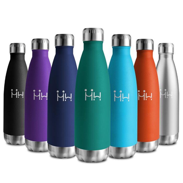 Термос-пляшка 750 мл, ізольована пляшка для води з нержавіючої сталі, без BPA, витокозахисна термопляшка, подвійні стінки, підходить для газованої води, для університету, роботи, подорожей, спорту, активного відпочинку, для хлопчиків та дівчаток, 750 мл, 