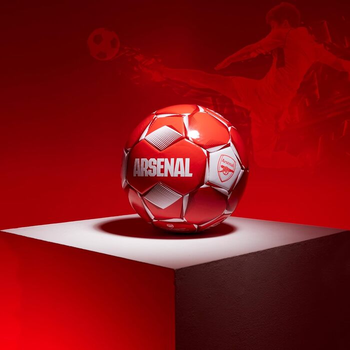 Офіційний футбольний м'яч Arsenal FC, розмір 4, червоний, ліцензія клубу, подарунок для фанатів