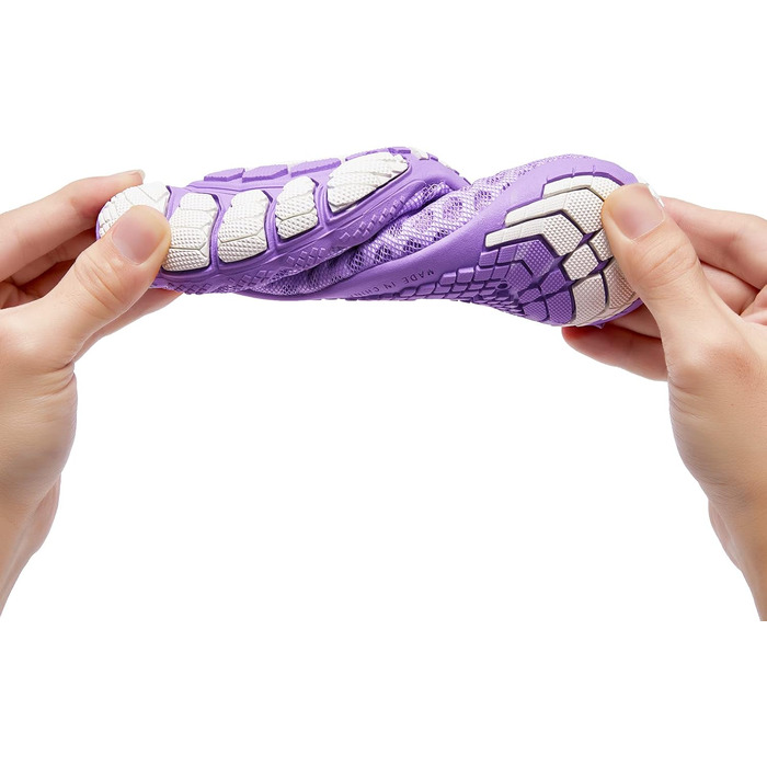 Racqua дитячі шкарпетки-тапочки для плавання та басейну, дихаючі, розмір 28-37, фіолетовий