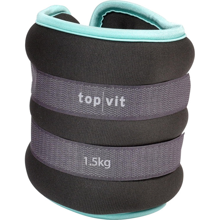 Набір обважнювачів top|vit 2 x 1,5 кг для рук і ніг, бірюзові