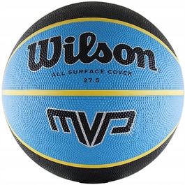 Баскетбольний м'яч Wilson MVP, розмір 5, чорно-синій, гумовий