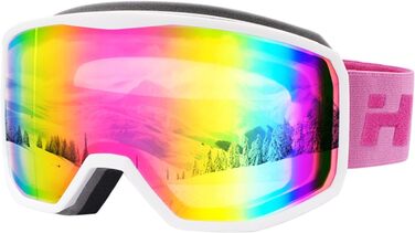 Скі-маска Hioutdoor для сноуборду та гірськолижного спорту: подвійне скло, захист від запотівання, 100% UV-захист, унісекс, сумісна з шоломом