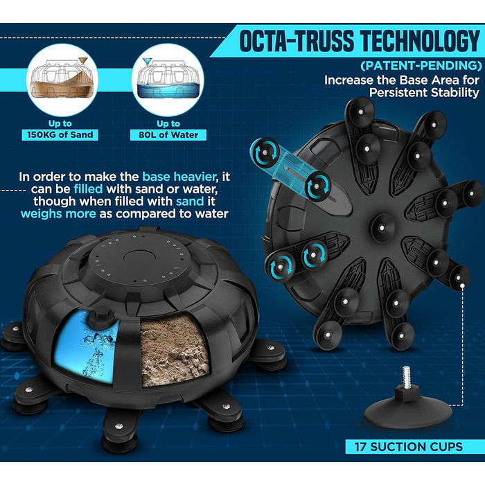 Боксерський мішок RDX 6FT для тренувань, рукавички та чохол XXL, самостійний, для MMA, кікбоксингу, білого кольору
