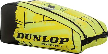 Тенісна сумка Dunlop Revolution NT для 6 ракеток, неонова жовта, 80x35x35 см