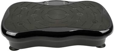 Вібраційна платформа для фітнесу, платформа для схуднення, Bluetooth, 200 Вт, чорний колір