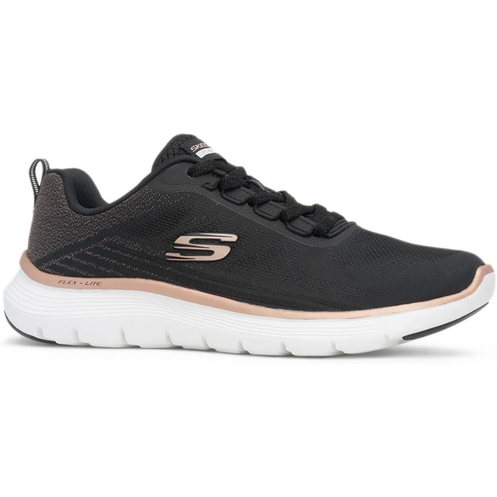 Жіночі кросівки Skechers Flex Appeal 5.0 чорні, дихаючі спортивні кеди, розмір 42 EU