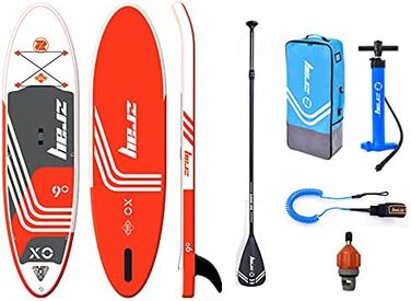 Надувний SUP дошка ZRAY SUP X0 Stand Up Paddle Board Комплект оранжевого кольору, 275x76x13 см, для 1 особи. В комплекті: весло, сумка, насос. Ідеально для дітей та початківців.