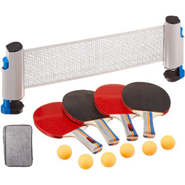 Набір для настільного тенісу RTMAXCO: 2 ракетки, 6 м'ячів, сітка, сумка. Професійний набір для настільного тенісу