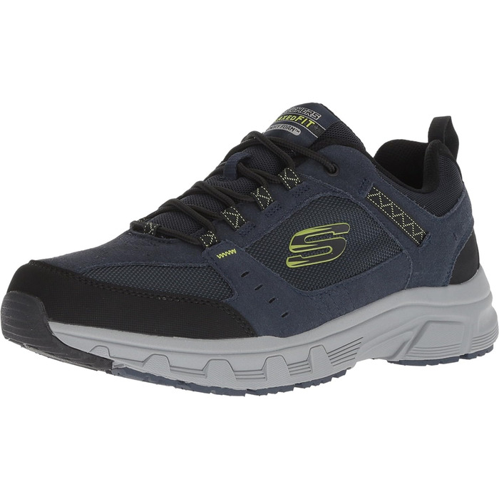 Чоловічі кросівки Skechers Oak Canyon Consistent Winne з технологією Hands Free, 39.5 EU, Navy, шкіра, Pu, сітка, оздоблення лайм