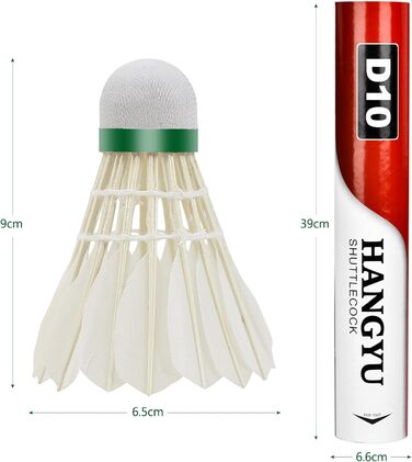 Волани для бадмінтону Yonex (12 шт) - професійні, для тренувань та вулиці, висока стабільність