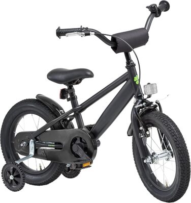 Дитяче велосипед Bachtenkirch 12 дюймів, матовий чорний, для хлопчиків від 3 років
