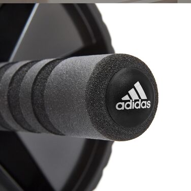 Ab Wheel adidas для преса та рук, тренажер для дому, чорний, універсальний розмір