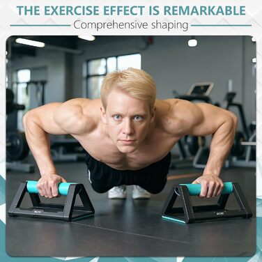 Набір для віджимань 2 шт. з нековзкими ручками, база з силікону, 110 кг, для віджимань, станова, калістеніка