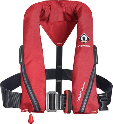 Рятувальний жилет автоматичний Crewsaver Crewfit 165N Sport для водного спорту та вітрильництва, унісекс, червоний