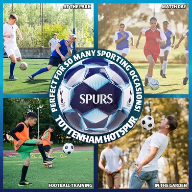 Офіційний футбольний м'яч Tottenham Hotspur, розмір 5, темно-синій, подарунок для фанатів