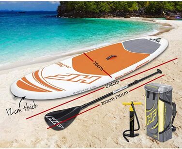 Надувна SUP-дошка Bestway HYDRO-FORCE iSUP Aqua Journey 274x76x12 см для веслування стоячи